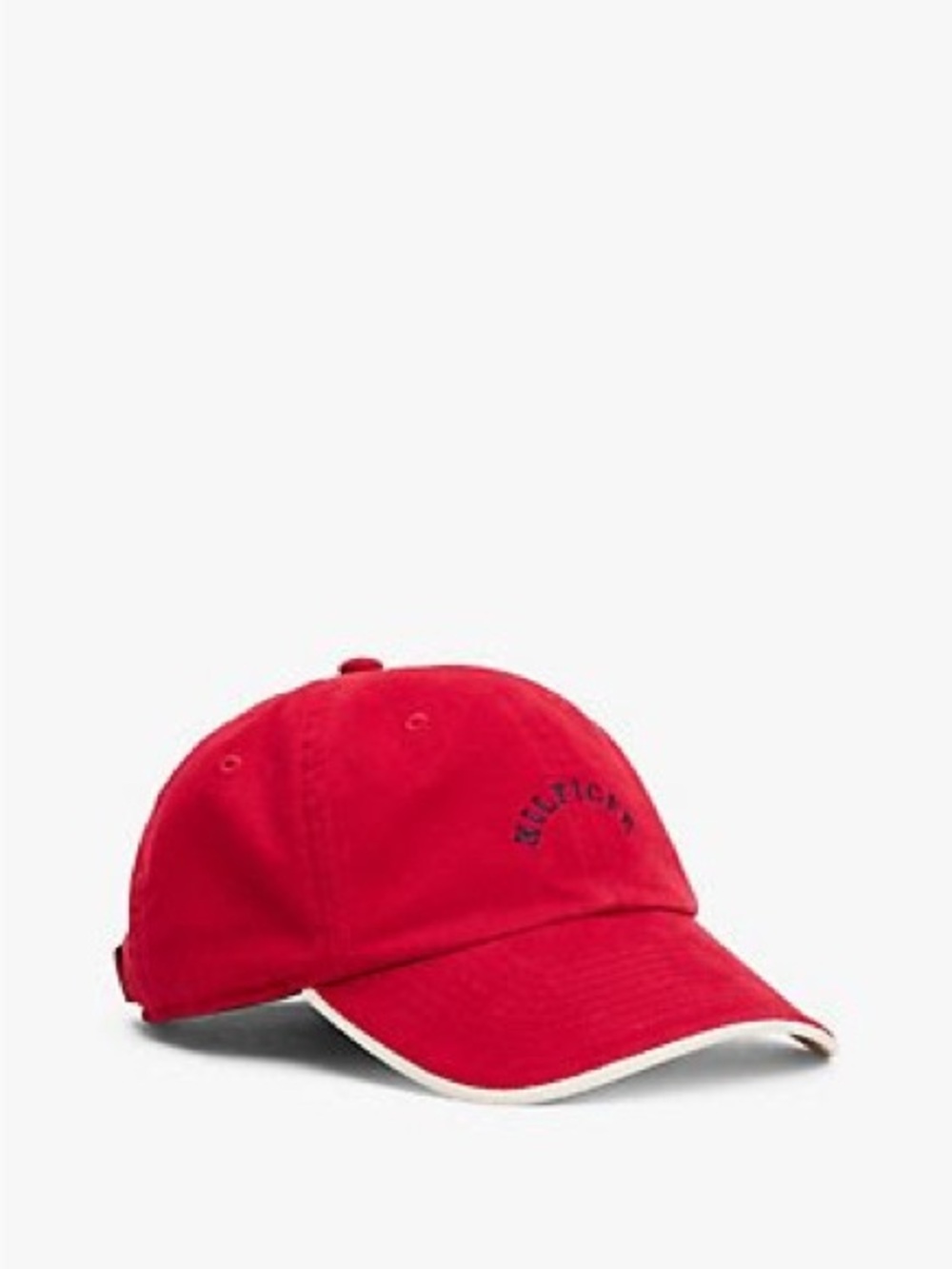 Tommy Hilfiger Kids Red Baseball Cap with White Trim